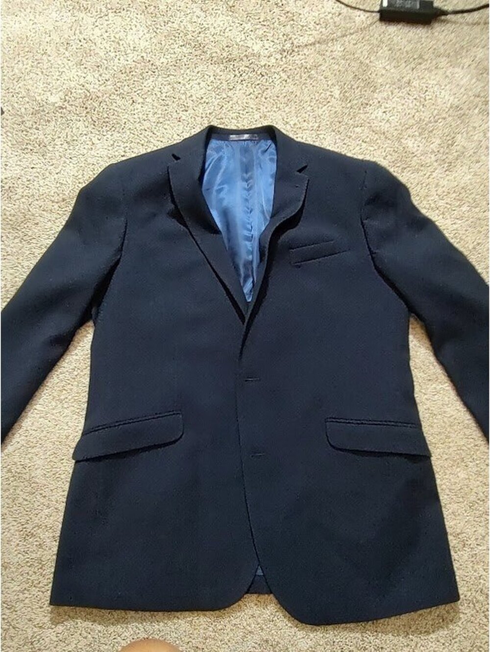 NWOT Reaction Kenneth Cole Navy Suit Jacket 44L Professional, Preppy, Minimalist